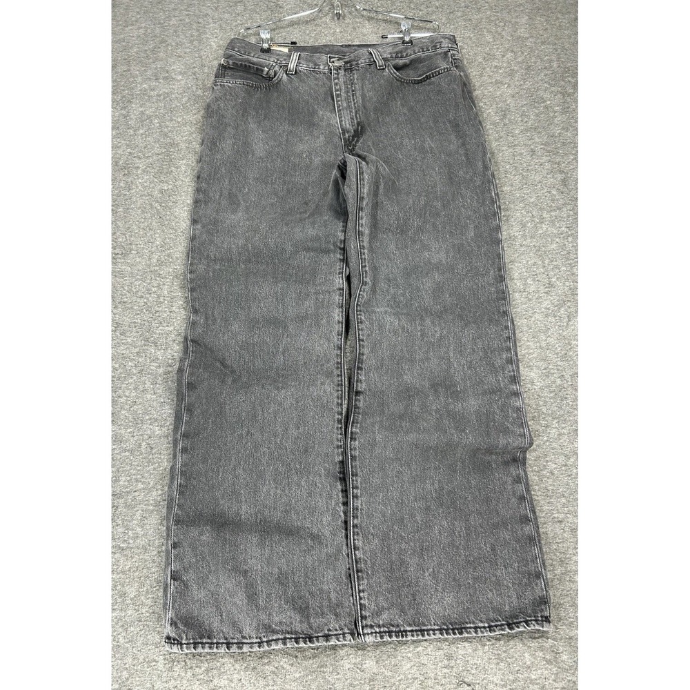 Levi's 567 Jeans Men's 40x32 (fit 36x32) faded Black Baggy Loose Bootcut Premium